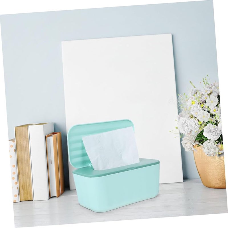 غطاء صندوق المناديل المستطيل ذو الاستخدام المزدوج تصميم قابل للتعليق على الحائط أو للاستخدام على الطاولة للمكتب وغرفة المعيشة - Image 2